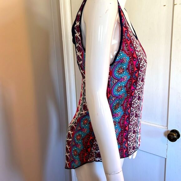 Vintage 1990s Billa D Floral high low Tank Top women’s small Spring 2024 - Picture 2 of 5